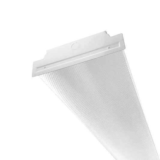 LED-Ready T8 Tube Light Fixture - Wrap Fixture with Prismatic Lens